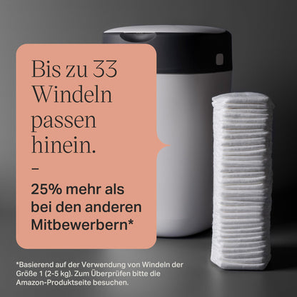 Tommee Tippee Twist & Click Windeleimer, Weiss, 6 Nachfüllkassetten