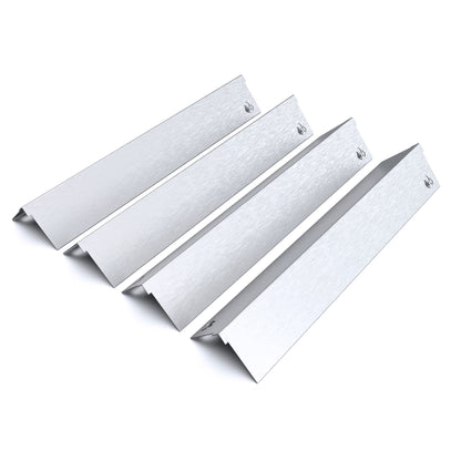 teileplus24 Brennerabdeckung Edelstahl 4 Stück für Napoleon Gasgrill