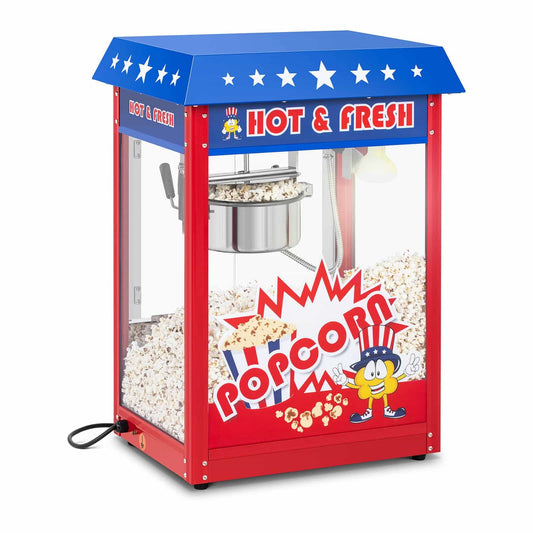 Royal Catering Popcornmaschine Retro-USA-Design - 1600W
