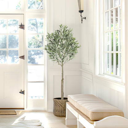Oc'leaf Olivenbaum Künstlich im Topf Deko – 150cm