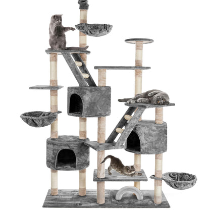 HAPPYPET SAM Kratzbaum deckenhoch – XXL Grau 260 cm