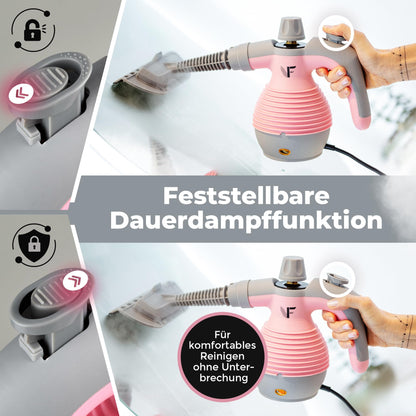 Neighbour's Friend Handdampfreiniger DR-P4 Rosa mit 350 ml Tank