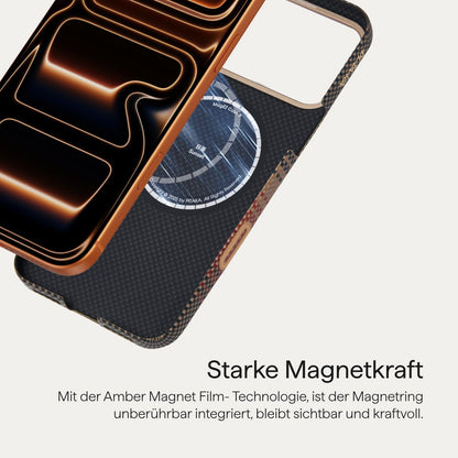 pitaka iPhone 17 Pro Hülle aus Aramidfaser, MagSafe, Sonnenuntergang