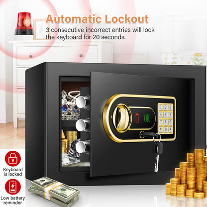 Mejasg Möbeltresor 25L feuerfest wasserdicht inkl. Geldtasche