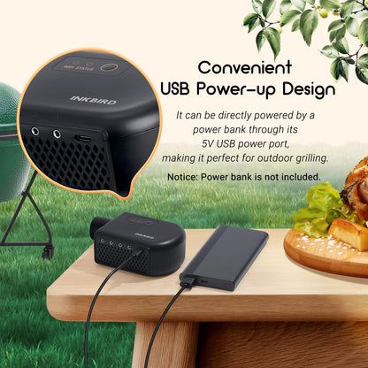 Inkbird Grillgebläse Bluetooth WiFi 4 Sonden für Smoker
