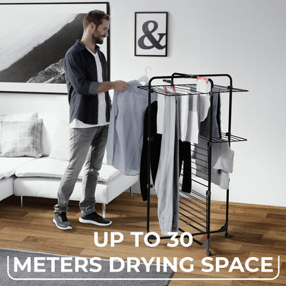 Vileda Mixer 3 Ultimate Turmwäscheständer - Black Edition