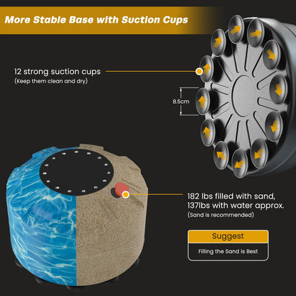 Dripex 175cm Standboxsack Erwachsene – Freistehend MMA Saugfuss