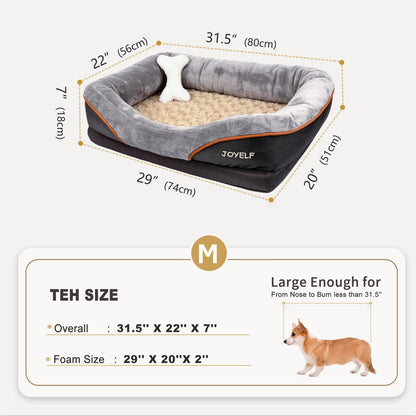 Joyelf Orthopädisches Memory-Schaum Hundebett & Sofa