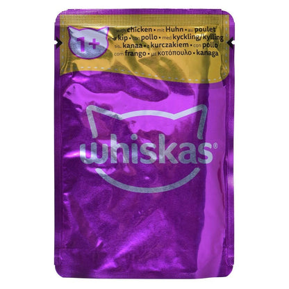 Whiskas Adult 1+ Katzennassfutter Klassische Auswahl in Sauce 80x85g