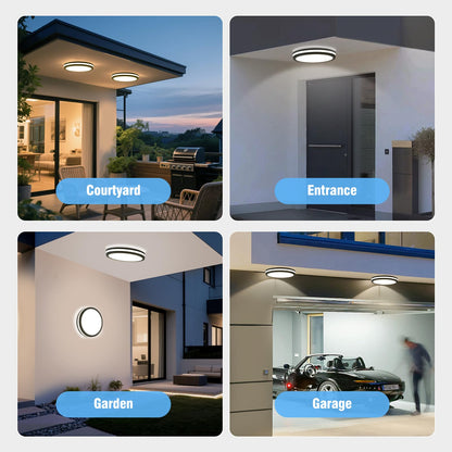 LEZOE LED Deckenleuchte mit Bewegungsmelder 24W/30W 4500lm IP65