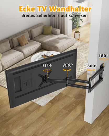 WHYFONE TV Wandhalterung schwenkbar Ecke 13-43 Zoll - 1036mm Arm