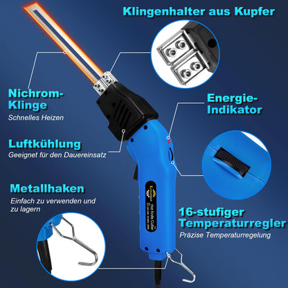 Komsepor 200W Styroporschneider Heissmesser - blau, luftgekühlt