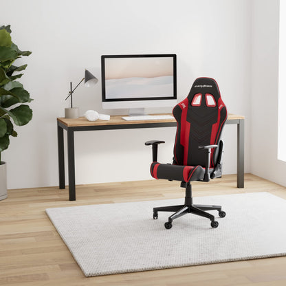 DXRacer PRINCE L Gaming Stuhl - Schwarz & Rot PVC Leder
