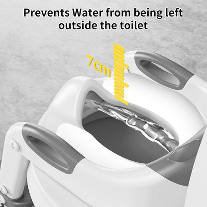 KYYOKE Toilettensitz mit Treppe für Kinder, 2-in-1 Toilettentrainer