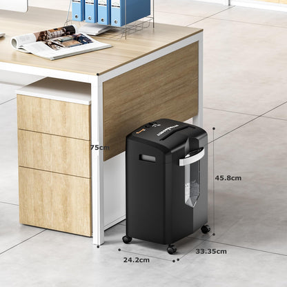 Bonsaii C266-B Aktenvernichter 12-Blatt Mikroschnitt P4