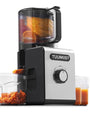 TUUMIIST TM780SJ Slow Juicer, 3 L, 150 mm Einfüllschacht, schwarz, für Obst und Gemüse