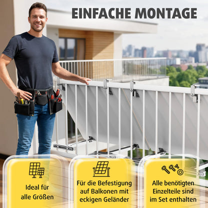 Avoltik Balkonkraftwerk Halterung Eckig - 2er V2025 Neigbar