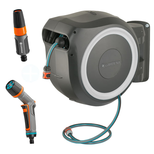 Gardena Wand-Schlauchbox RollUp L 30 m Weiss – 18627-38