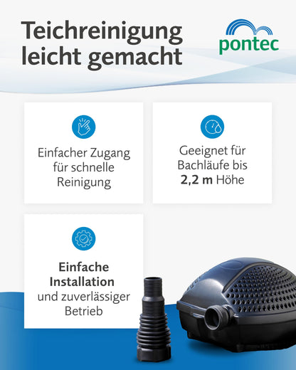 Pontec PondoMax Eco 2500 Filterpumpe Teich Bachlauf Wasserfall