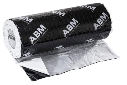 ABM Alubutyl Dämmmatte Anti-Dröhn 2,5 mm, 40 cm x 5 m (2 m²) mit Aluminiumfolie und Butylschicht