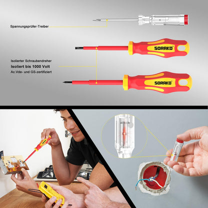 SORAKO Schraubendreher-Set, 118-teilig, magnetisch, mit Bits