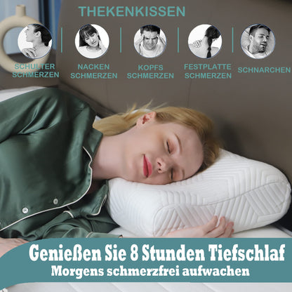 LAMB Ergonomisches Memory Foam Nackenkissen Höheneinstellbar - 2er Set
