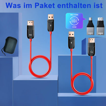HDMI Funkübertragung 4K 5.8G Streaming Set - Rot