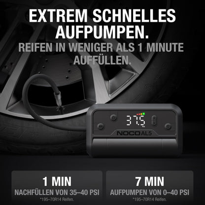 NOCO Air AL5 Akku-Luftpumpe – kabelloser Kompressor mit Display