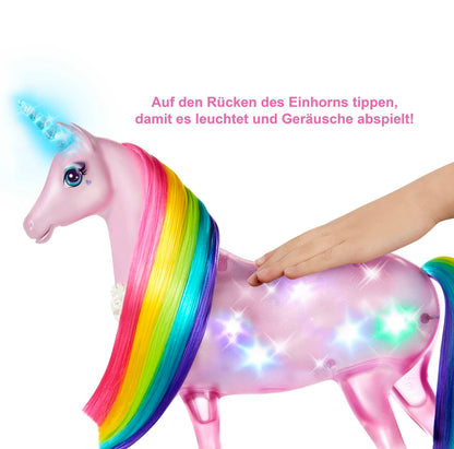 Barbie Dreamtopia Magisches Zauberlicht Einhorn – Spielset GWM78