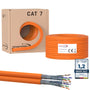 RedStar24 CAT7 Duplex Netzwerkkabel SFTP PIMF - 50m. Robustes, doppeltes Kabel für schnelle 10 Gigabit Ethernet Datenübertragung.