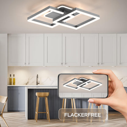 ANTENLICHT Modern Geometrisch 40W LED Deckenleuchte - Grau