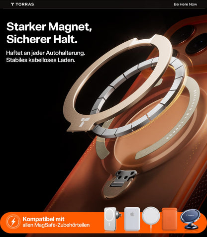 TORRAS Ostand Q3 Air Hülle für iPhone 17 Pro Max, Orange