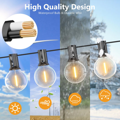 LEDLicht Outdoor LED Lichterkette 45M - 75 LED Dimmbar Warmweiss
