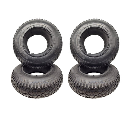 HMH Schubkarrenreifen Set 4.80/4.00-8, Mantel + Schlauch, 4 Stück