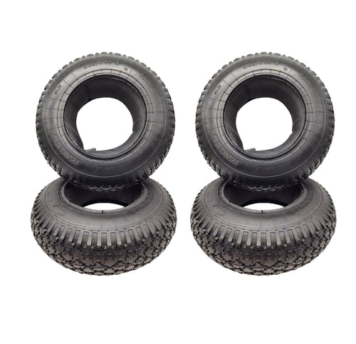 HMH Schubkarrenreifen Set 4.80/4.00-8, Mantel + Schlauch, 4 Stück