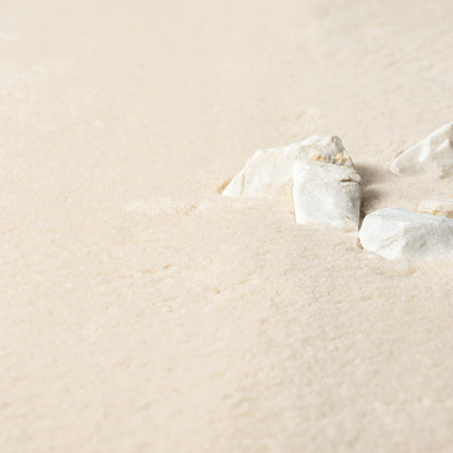 the carpet Relax Felloptik Teppich - Beige 240x340 cm