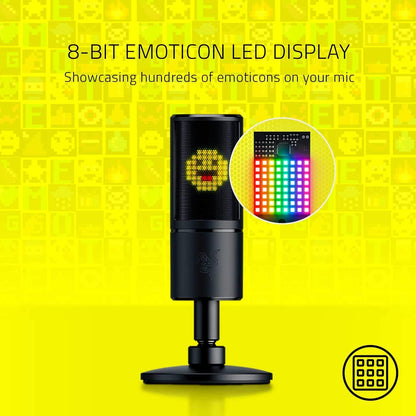 Razer Seiren Emote USB Kondensator-Mikrofon – Schwarz