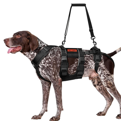 OneTigris SKYEWALKER Hundegeschirr Unterstützung – Schwarz L