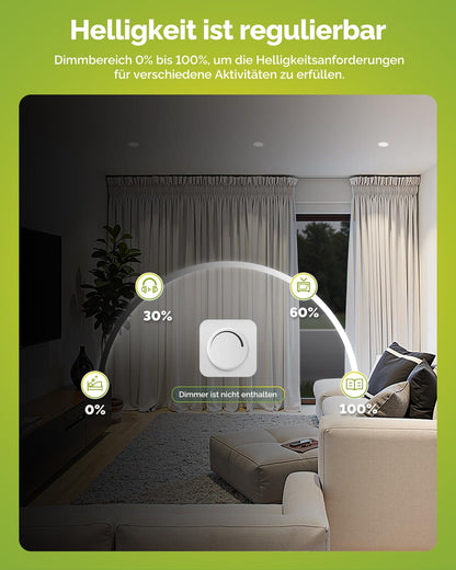 Fondiiz 20er Set LED Spots dimmbar CCT weiss IP44