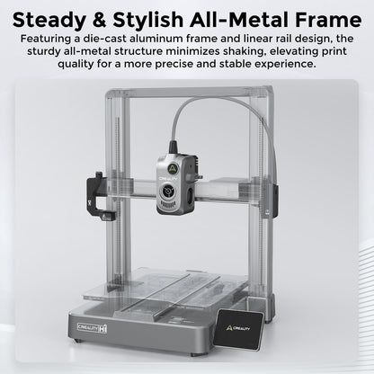 Creality Hi Combo 3D-Drucker – Mehrfarben, 500mm/s, 26x26x30cm