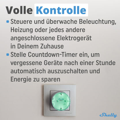 Shelly Plug S Gen3 WLAN-Steckdose mit Leistungsmessung, 4er-Set