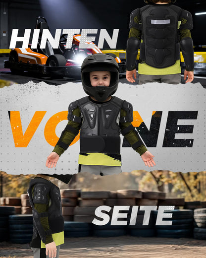 yeesport Kinder Schutzset: Brustpanzer, Knie- und Ellenbogenschutz