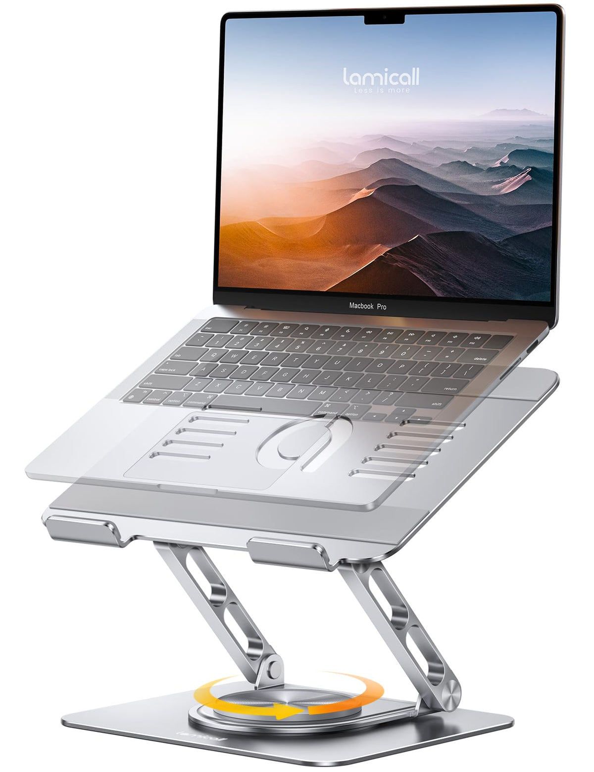 Lamicall Laptopständer, 360 Grad drehbar, verstellbar, 10-17,3 Zoll