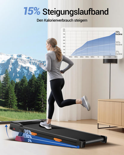 UMAY Walking Pad u17 – Laufband mit 15 % Steigung bis 10 km/h