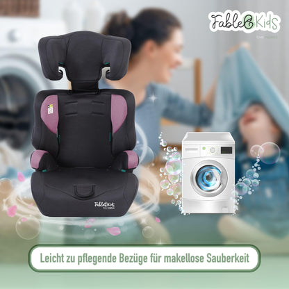 FableKids 9-36kg 76-150cm ECE R129/03 Kinderautositz - Pink