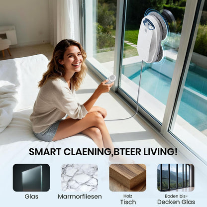 KKI Fensterputzroboter X3 mit Dual-Spray und KI-Pfadplanung