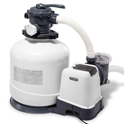 Intex Sandfilteranlage 12m³ 26652 - Pool bis 42000l Grau/Schwarz