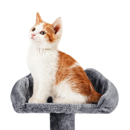 Yaheetech XXL Katzenkratzbaum 194cm Kletterbaum – Dunkelgrau