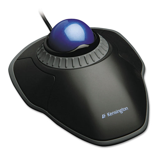 Kensington Orbit TrackBall ergonomisch - Kabelgebunden Schwarz/Blau