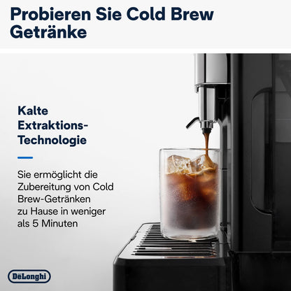 De'Longhi Eletta Explore Kaffeevollautomat Cold Brew, Dunkelgrau